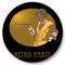 Designart - Retro Fashion Glamour African American Woman - Modern Metal Circle Wall Art